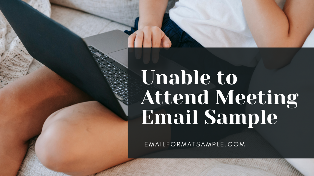 Unable to Attend Meeting Email Sample