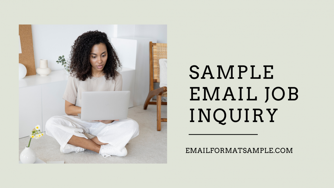Sample Email Job Inquiry