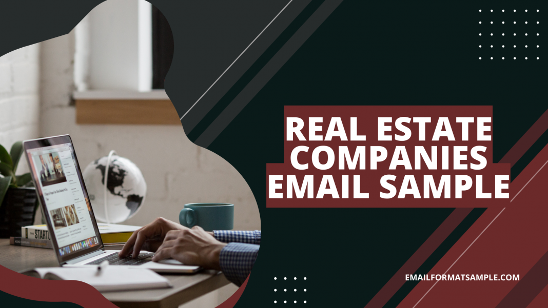 Real Estate Companies Email Sample